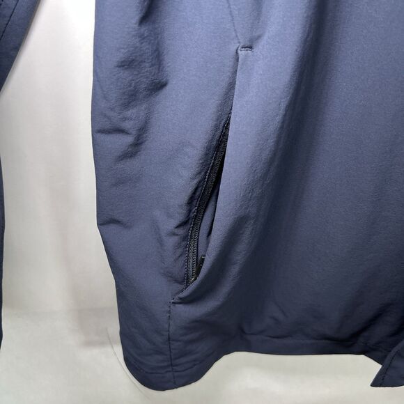 Duluth Trading Co Full Zip Nylon Jacket Mens Size Large Navy Blue Mesh Lined - Picture 8 of 14